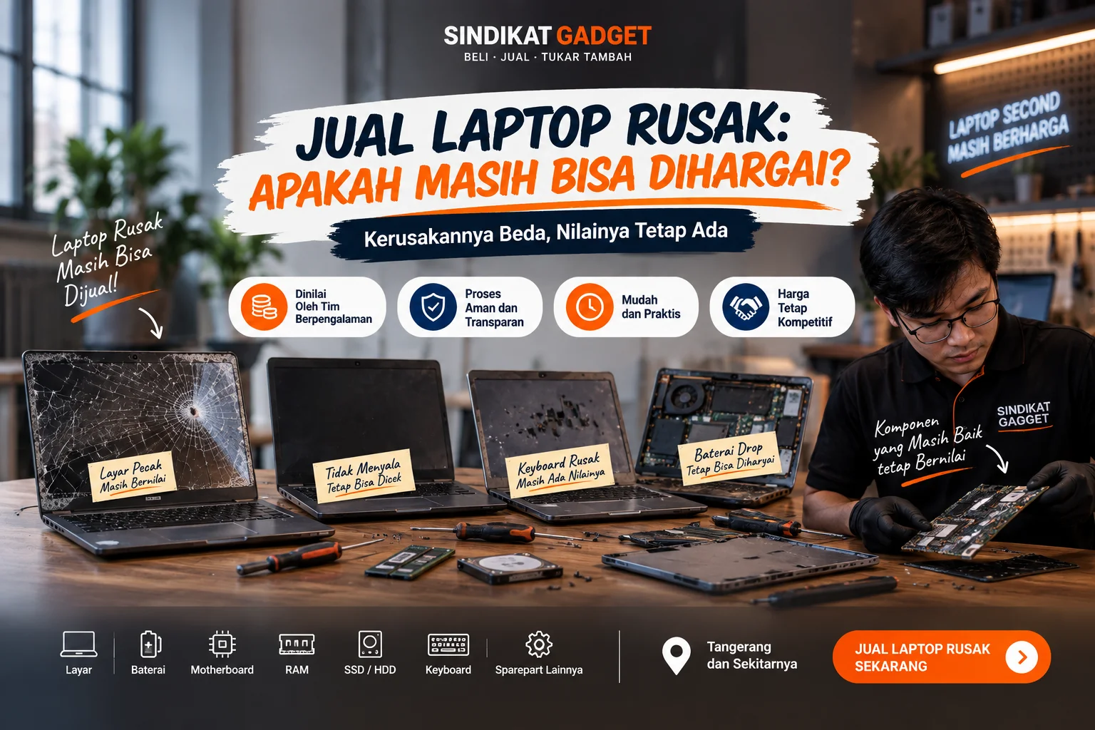 Jual Laptop Rusak: Apakah Masih Bisa Dihargai?