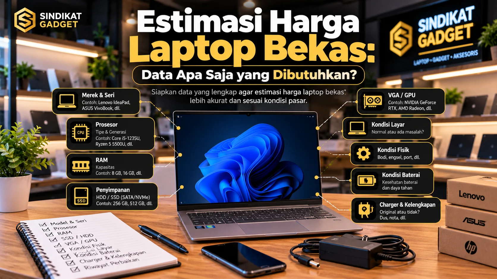 Estimasi Harga Laptop Bekas: Data Apa Saja yang Dibutuhkan?